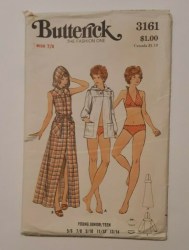 3161 JR 2 PC SWIMSUIT,HOODIE COVERUP LENGTHS PATTERN 11/12 32''B
